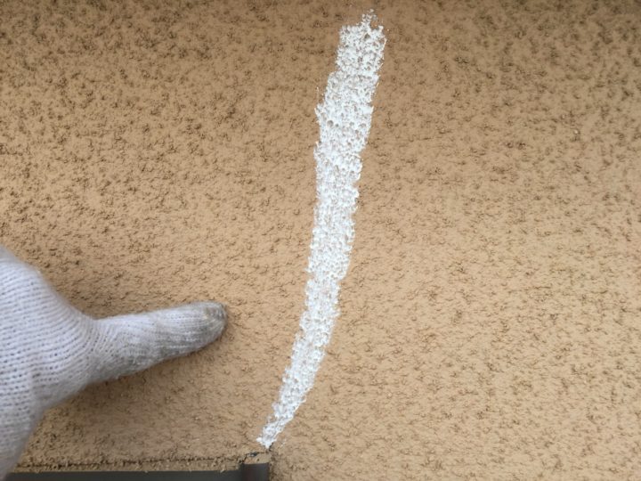 外壁下地補修施工後