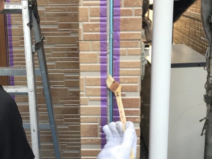 板間プライマ－塗布