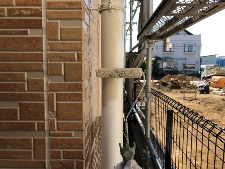 雨樋塗装1回目