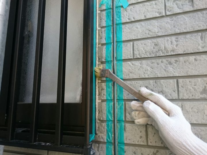開口部プライマ－塗布