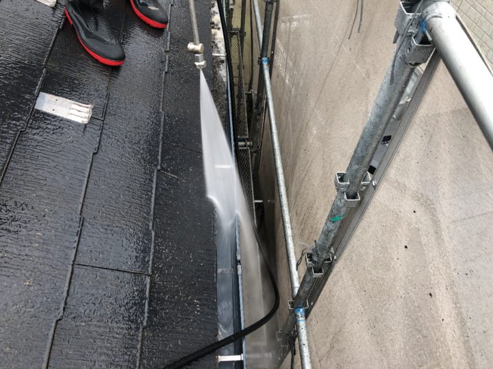 雨樋内部高圧洗浄