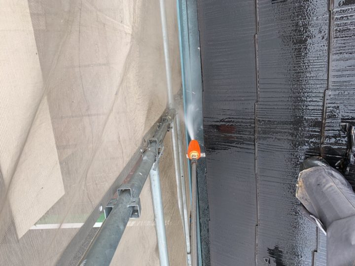 雨樋高圧洗浄