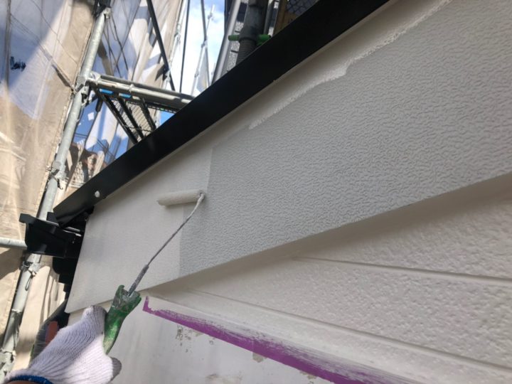 破風板下塗り
