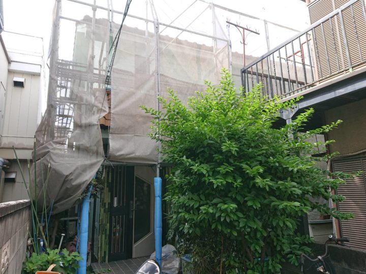 足場組立状況