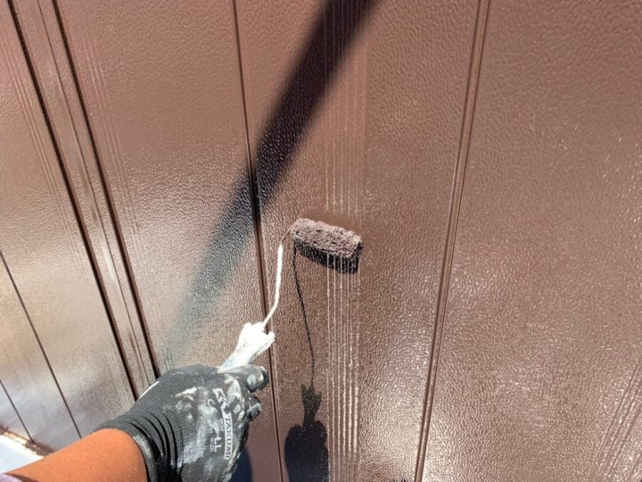 雨戸塗装2回目