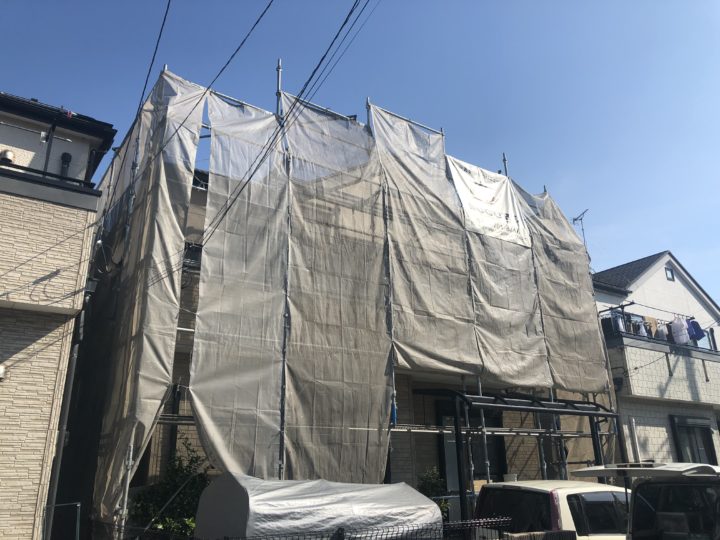 足場組立状況