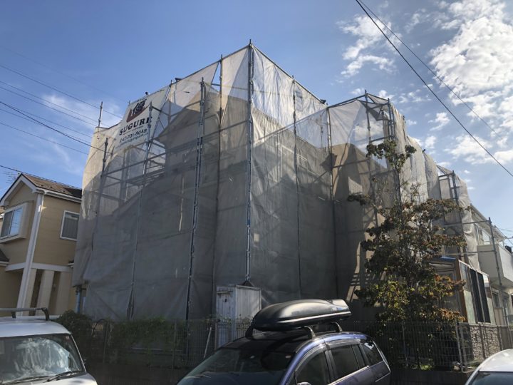 足場設置状況