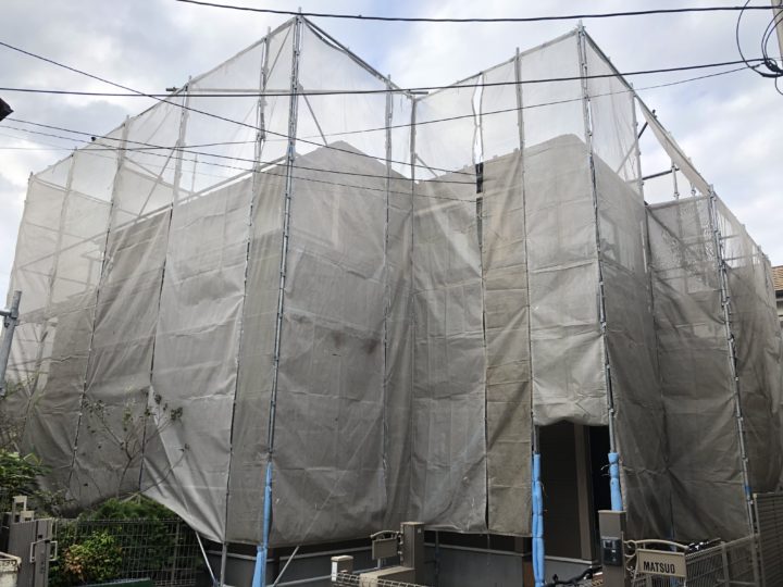 足場組立状況