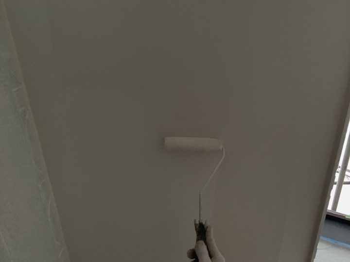 軒天上塗り