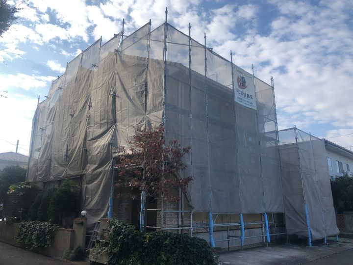 足場組立状況
