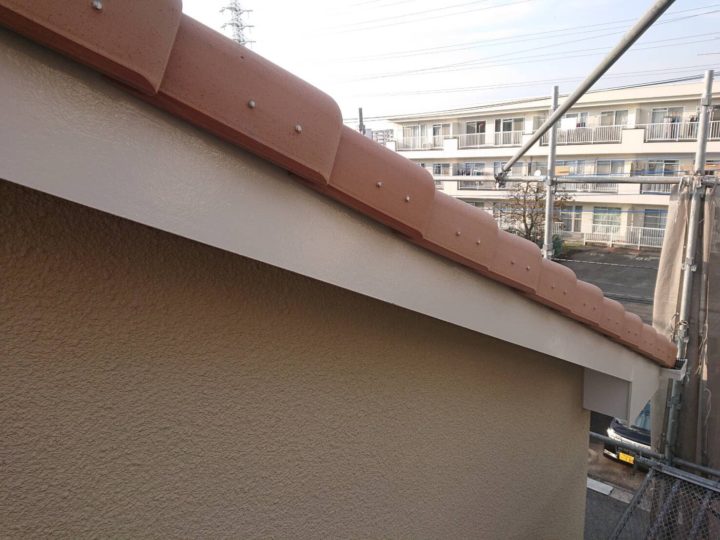 破風板上塗り