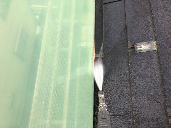 雨樋内部高圧洗浄