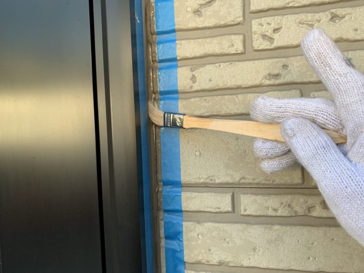 開口部廻りプライマー塗布