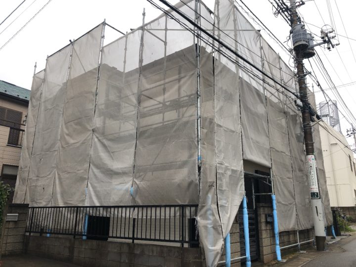 足場組立状況