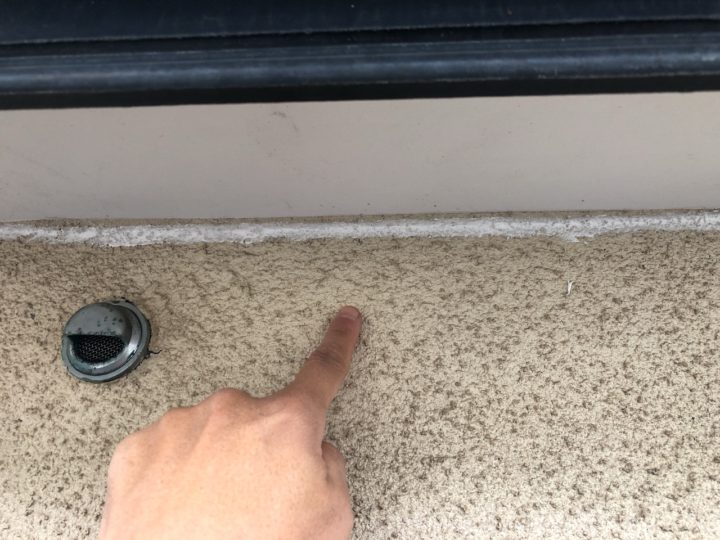 外壁ひび割れ補修施工後