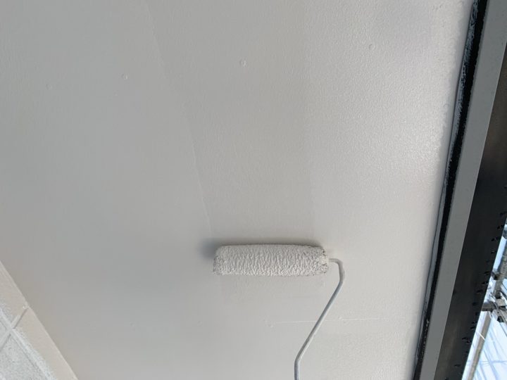軒天塗装２回目