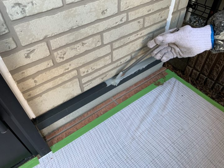 水切り下塗り