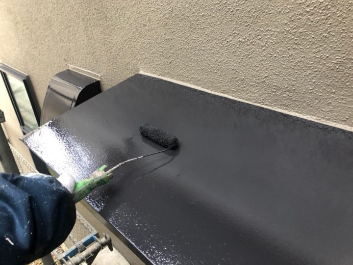 霧除け上塗り