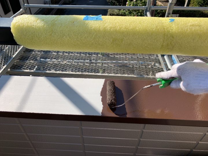 笠木中塗り