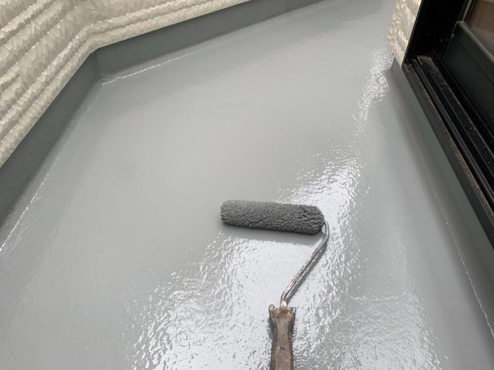 ベランダ床上塗り