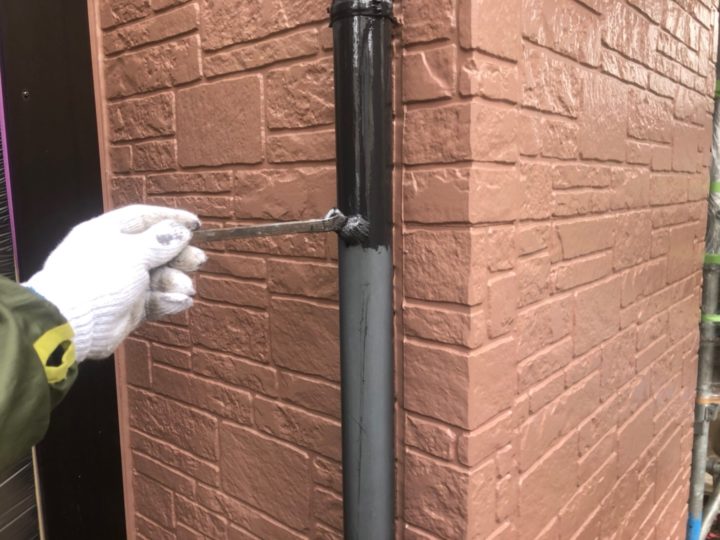 雨樋塗装１回目