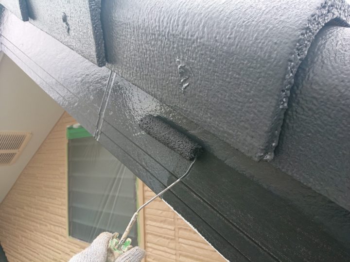 破風板下塗り