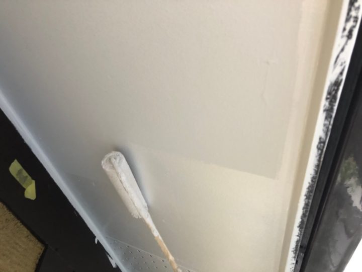 軒天塗装2回目