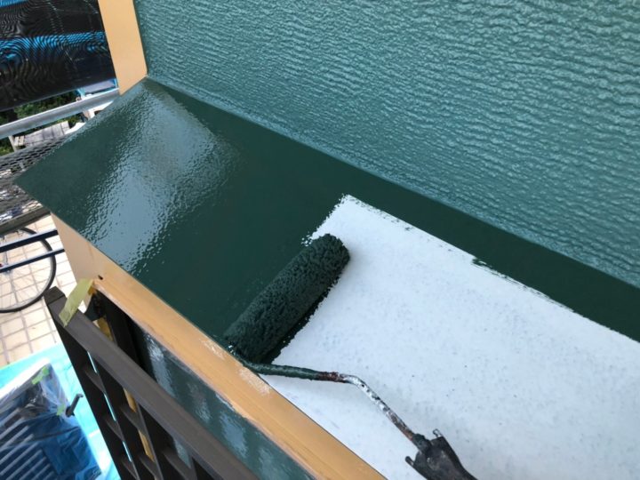 霧除け中塗り