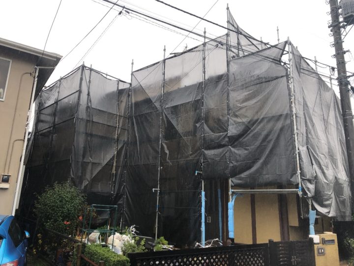 足場組立状況