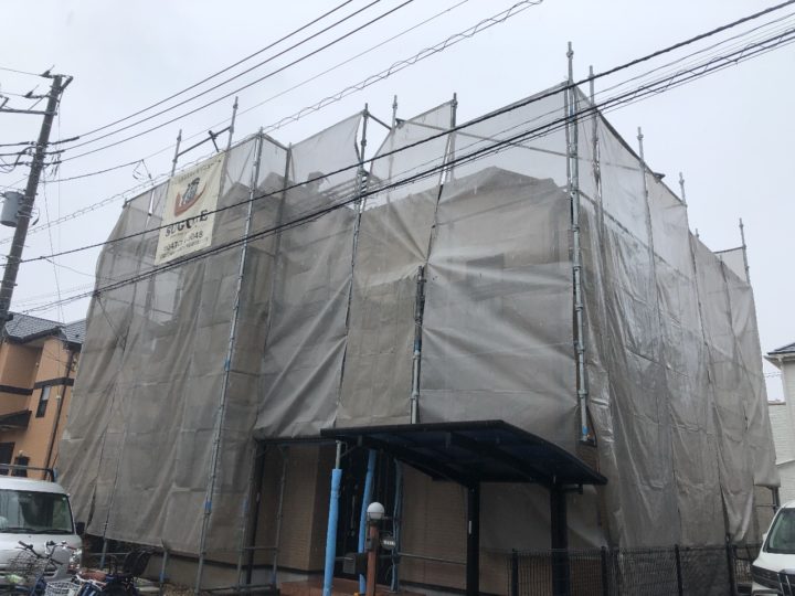 足場組立状況