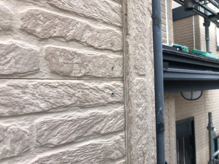 外壁ビス打ち補修施工後