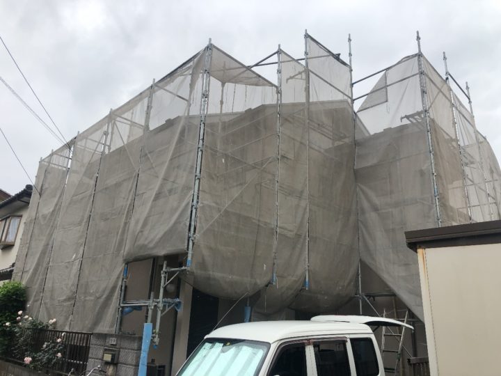足場組立状況