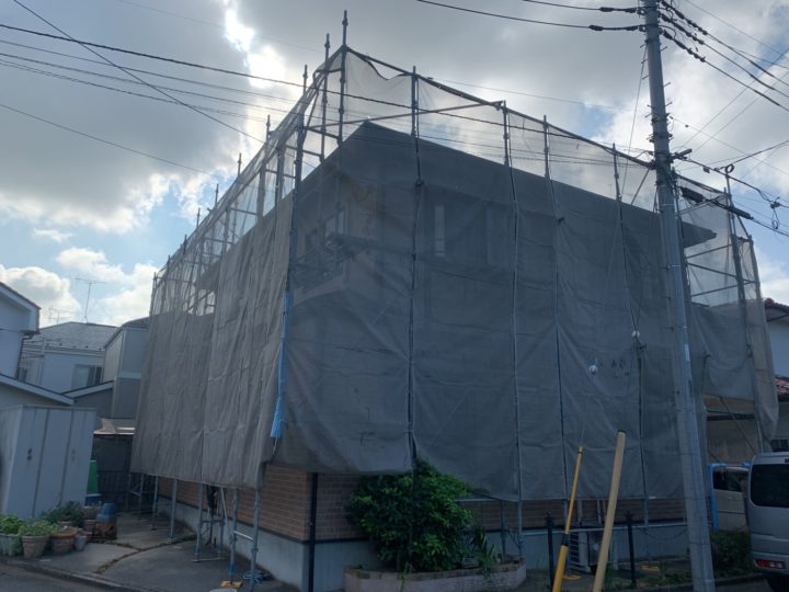 足場組立状況