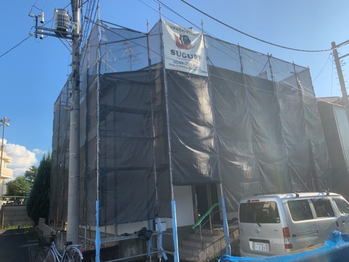 足場組立状況