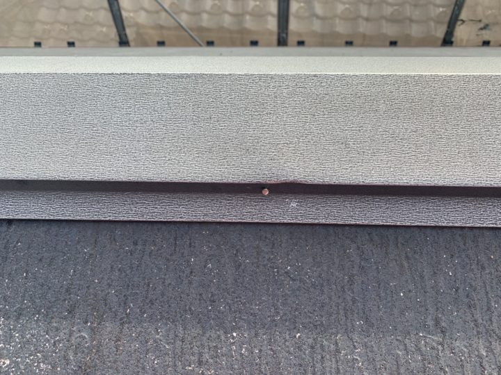 棟板金釘打ち施工前