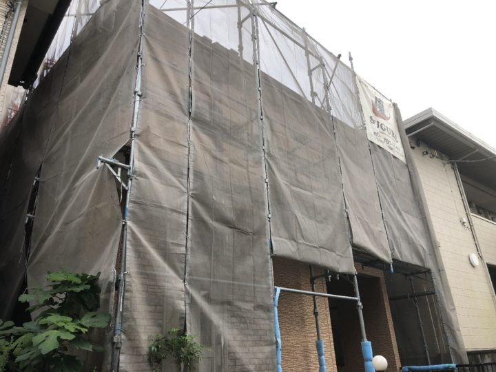 足場組立状況
