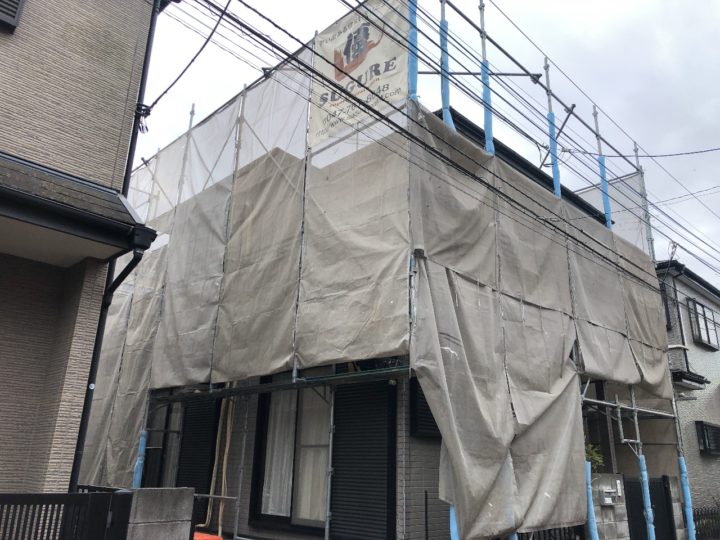 足場組立状況