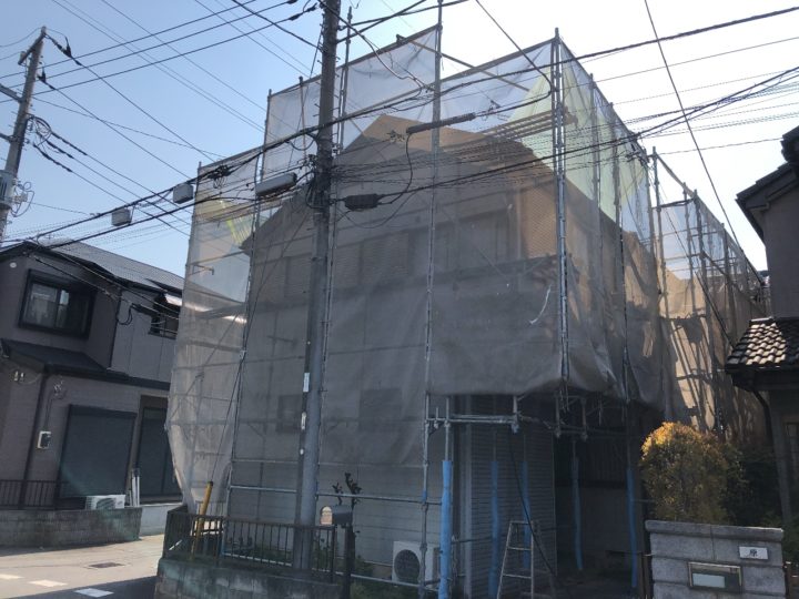 足場組立状況