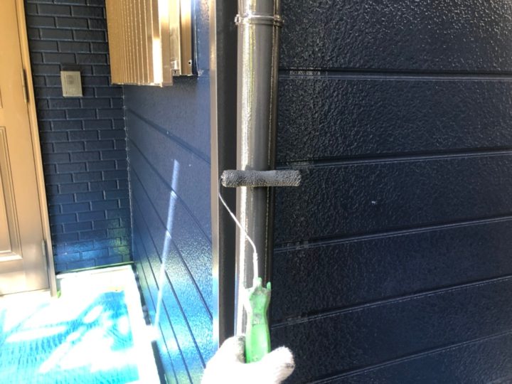 雨樋塗装2回目
