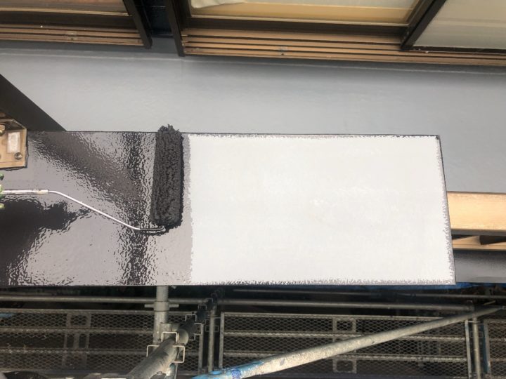 笠木中塗り
