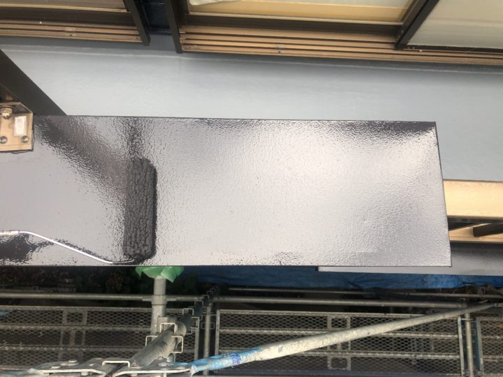 笠木上塗り