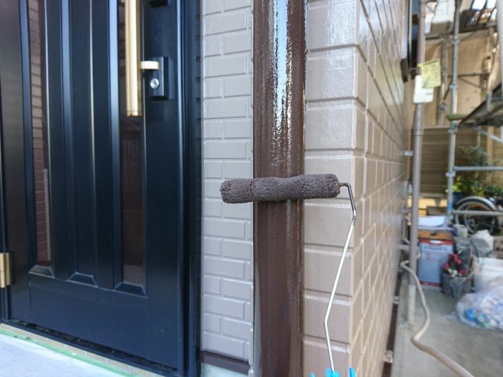 雨樋塗装2回目