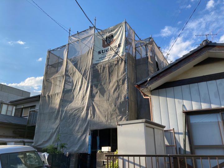 足場組立状況
