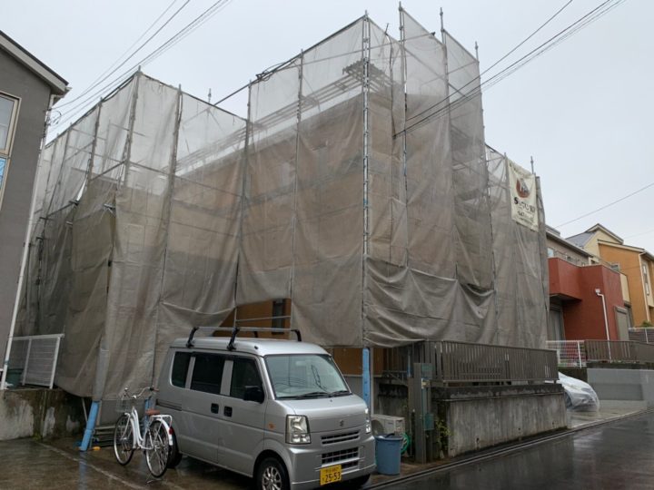 足場組立状況