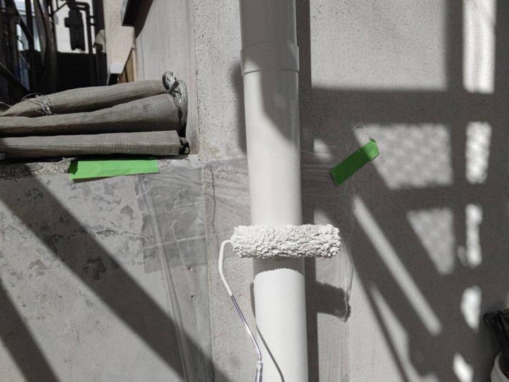 雨樋中塗り