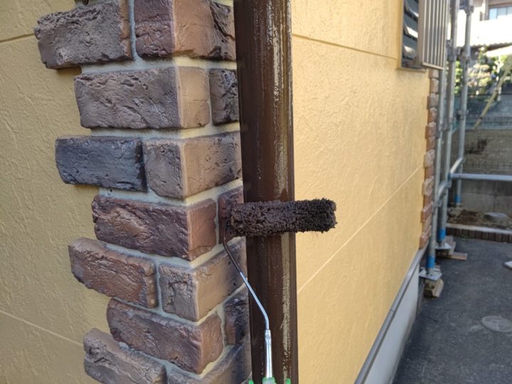 雨樋塗装2回目