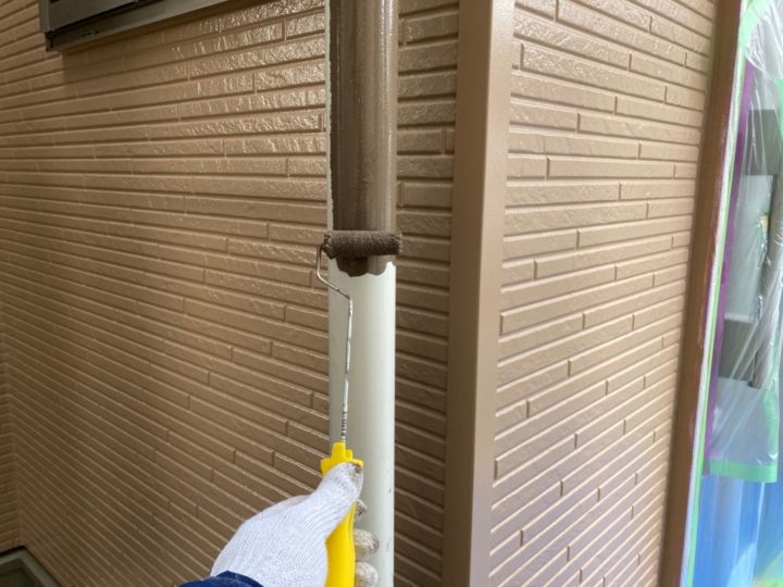 雨樋塗装1回目