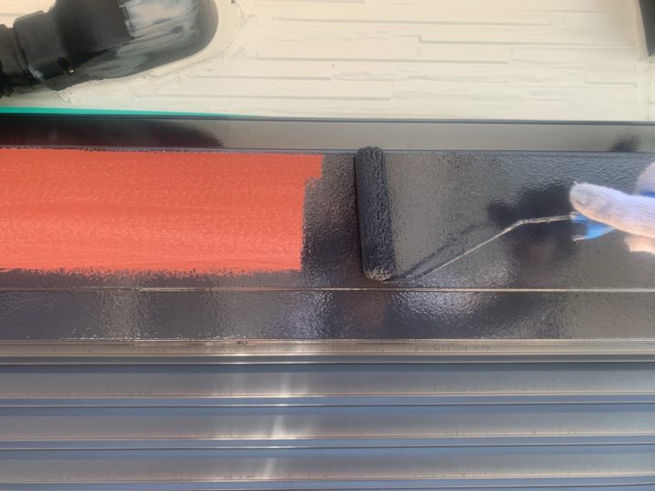 シャッタ－ボックス中塗り