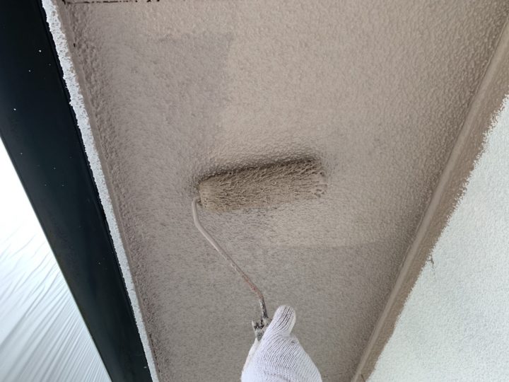 軒天上塗り