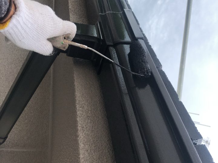 雨樋塗装2回目